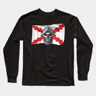 Cruz de Borgoña. Skull soldier Long Sleeve T-Shirt